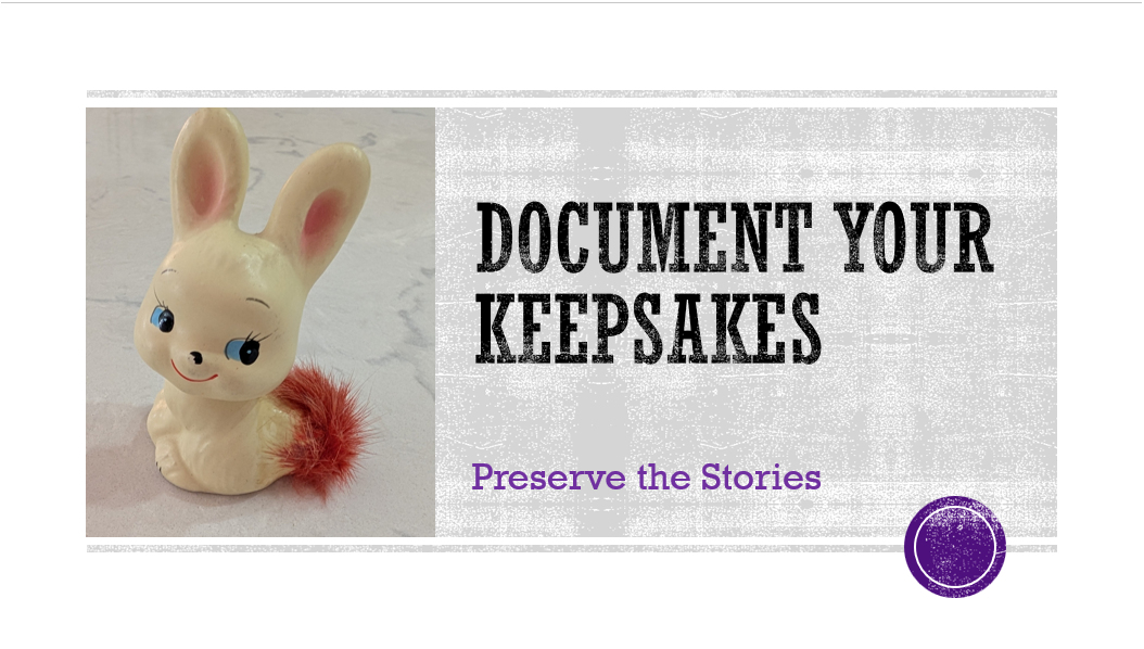 Document your Keepsakes title slide